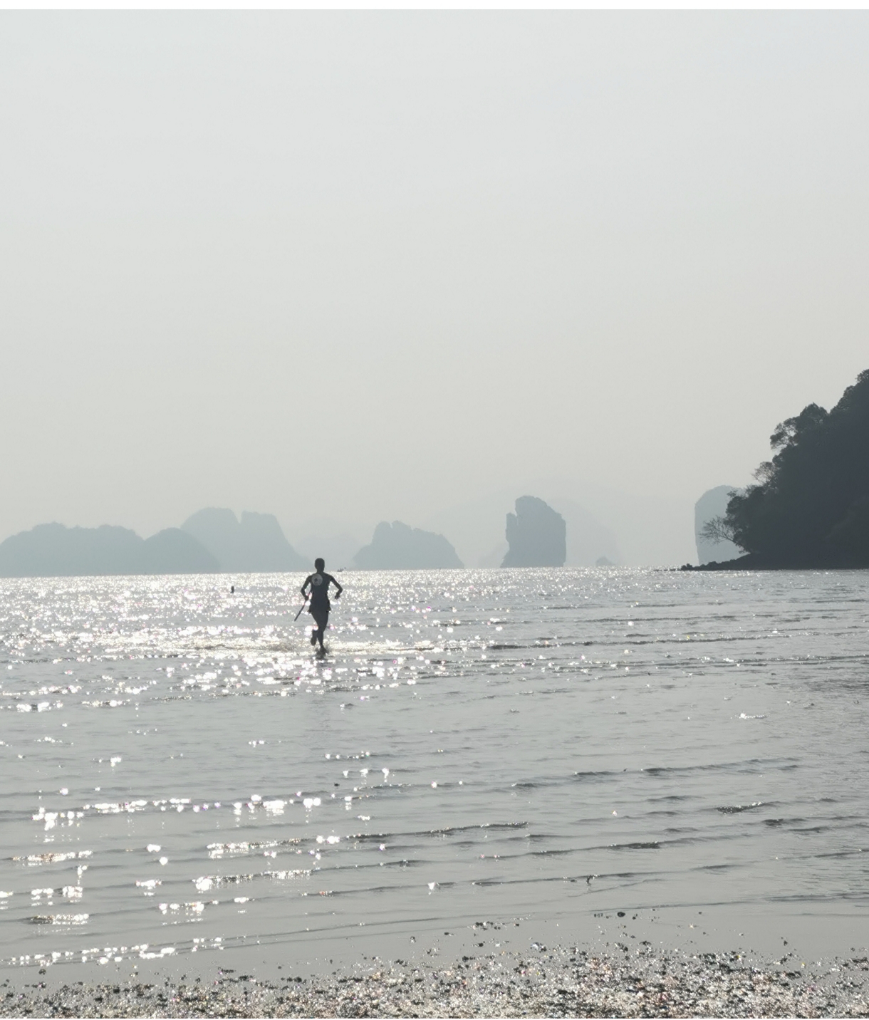 Course au bord de mer sur Koh Yao Noi en Thaïlande